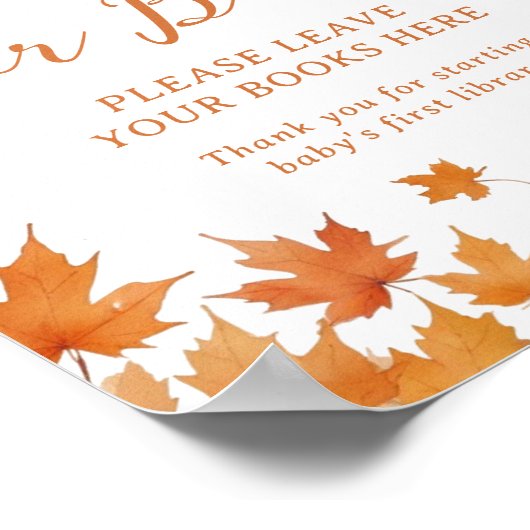 Babyduschbücher für Baby Poster (Ecke)