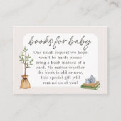 Babyduschbücher für Babykarten Begleitkarte (Vorderseite)