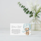 Babyduschbücher für Babykarten warten Begleitkarte (Stehend Vorderseite)