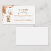 Babyduschbücher für Babykarten warten Begleitkarte (Vorne/Hinten)