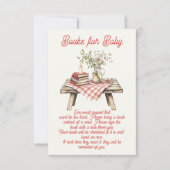 Babyduschbücher für Babys Einladung (Vorderseite)