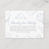 Babyduschbücher für Babys mit Heißluftballon Begleitkarte (Vorderseite)