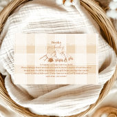 Babyduschbücher für Camping Begleitkarte