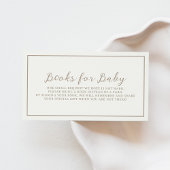 Babyduschbücher für die Babynahrung im Herbst Begleitkarte