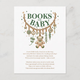 Babyduschbücher für die Kinderkarte Einladung