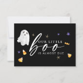 Babyduschbücher für Halloween Black Einladung (Rückseite)