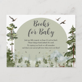 Babyduschbücher für Junge Pine Tree Forest Postkarte