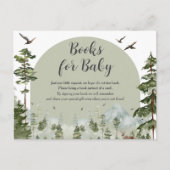 Babyduschbücher für Junge Pine Tree Forest Postkarte (Vorderseite)