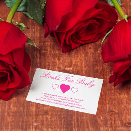 Babyduschbücher für Kinder Begleitkarte