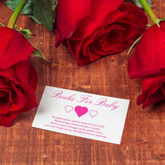 Babyduschbücher für Kinder Begleitkarte