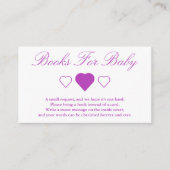 Babyduschbücher für Kinder Begleitkarte (Vorderseite)