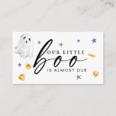 Babyduschbücher für KinderHalloween Begleitkarte (Rückseite)