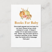 Babyduschbücher für Kürbisröschen Begleitkarte (Vorderseite)