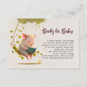 Babyduschbücher für Landtiere Begleitkarte (Vorderseite)