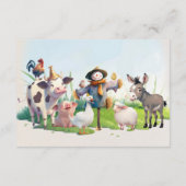 Babyduschbücher für Landtiere Begleitkarte (Rückseite)