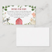 Babyduschbücher für Landtiere Visitenkarte (Vorne/Hinten)