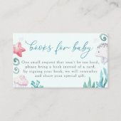 Babyduschbücher für Meerestiere Begleitkarte (Vorderseite)