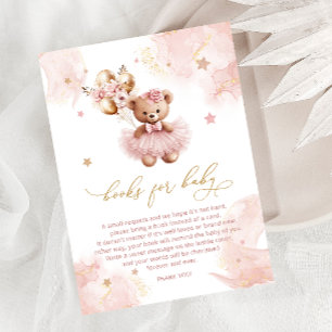 Babyduschbücher für niedliche Bärenballoons Begleitkarte