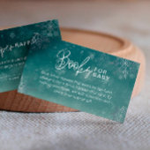 Babyduschbücher für Snowflake Begleitkarte