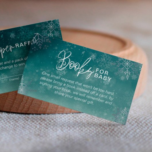 Babyduschbücher für Snowflake Begleitkarte