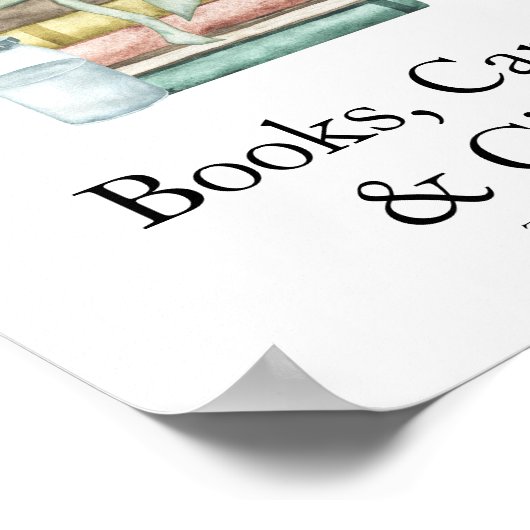 Babyduschbücher für Wasserfarben - Karten und Gesc Poster (Ecke)