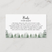 Babyduschbücher für Wasserfarben-Pine-Tree Begleitkarte (Vorderseite)