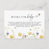 Babyduschbücher für Wildblumen Begleitkarte (Vorderseite)