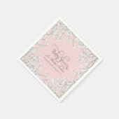 Babyduschdekor Babys Atemkranz Serviette (Ecke)