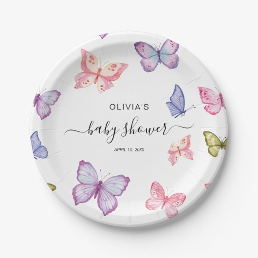 Babyduschdekor Pappteller (Vorderseite)