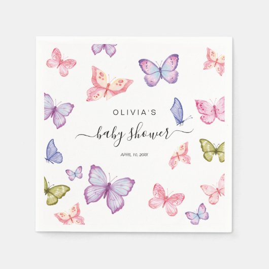 Babyduschdekor Serviette (Vorderseite)