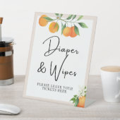 Babyduschdekoration neutrale Geschlechtstablette Sockelschild (In SItu)