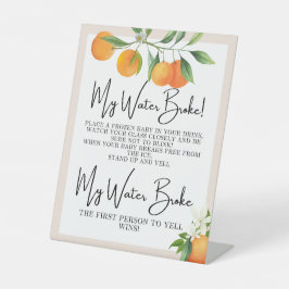 Babyduschdekoration neutrale Geschlechtstablette Sockelschild