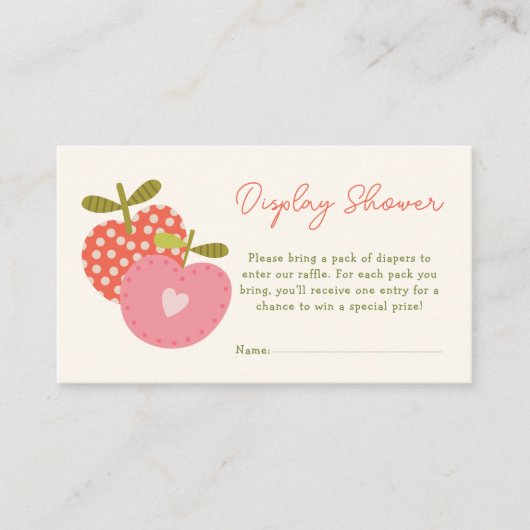 Babyduschdusche Begleitkarte (Vorderseite)