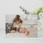 Babydusche 1 volles Foto Danke Foto (Stehend Vorderseite)