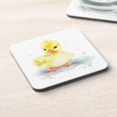 Babydusche 2 Wasserfarbener harter Kunststoff-Unte Getränkeuntersetzer (Linke Seite)