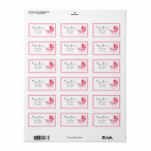 Babydusche-Adressetikett Adressaufkleber (Vorne)