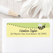 Babydusche-Adressetikett, Farbblock (Insitu)