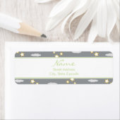 Babydusche-Adressetikett Moon and Stars (Insitu)