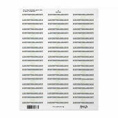 Babydusche-Adressetikett Moon and Stars (Vorne)