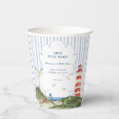 Babydusche Ahoy Petit Marin Nautique Pappbecher (Vorderseite)