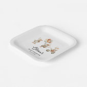 Babydusche Albern Gänse Pappteller (Gewinkelt)