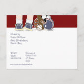 Babydusche Alle Sport-Einladung Vorlage (Rückseite)