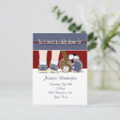 Babydusche Alle Sport-Einladung Vorlage (Stehend Vorderseite)