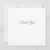 Babydusche - Alphabet Blocks Luncheon Dankeskarte (Rückseite)