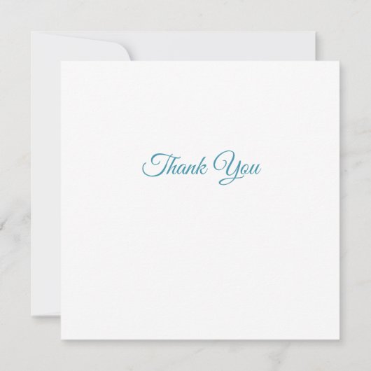 Babydusche - Alphabet Blocks Luncheon Dankeskarte (Rückseite)