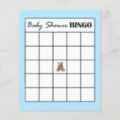Babydusche Alphabet Name BINGO Game Teddy Bear Flyer (Hinten)