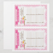 Babydusche Alphabet Name Game (Vorne/Hinten)