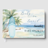 Babydusche an Bord der Surfbretter Gästebuch (Vorderseite)