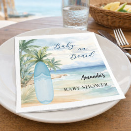 Babydusche an Bord der Surfbretter Serviette