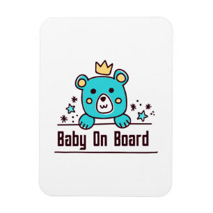 Babydusche an Bord Magnet